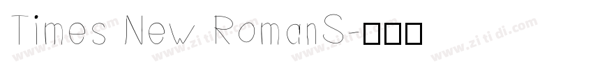 Times New RomanS字体转换